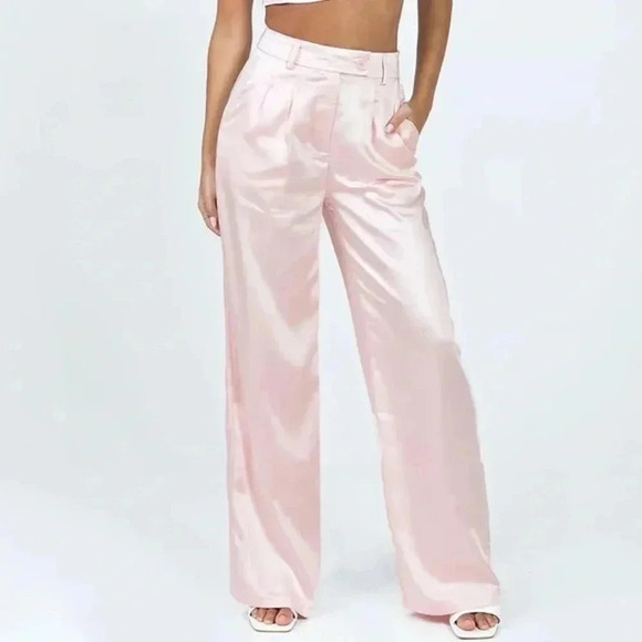 PRINCESS POLLY Huxley Pants Dusty Pink - Picture 2 of 8